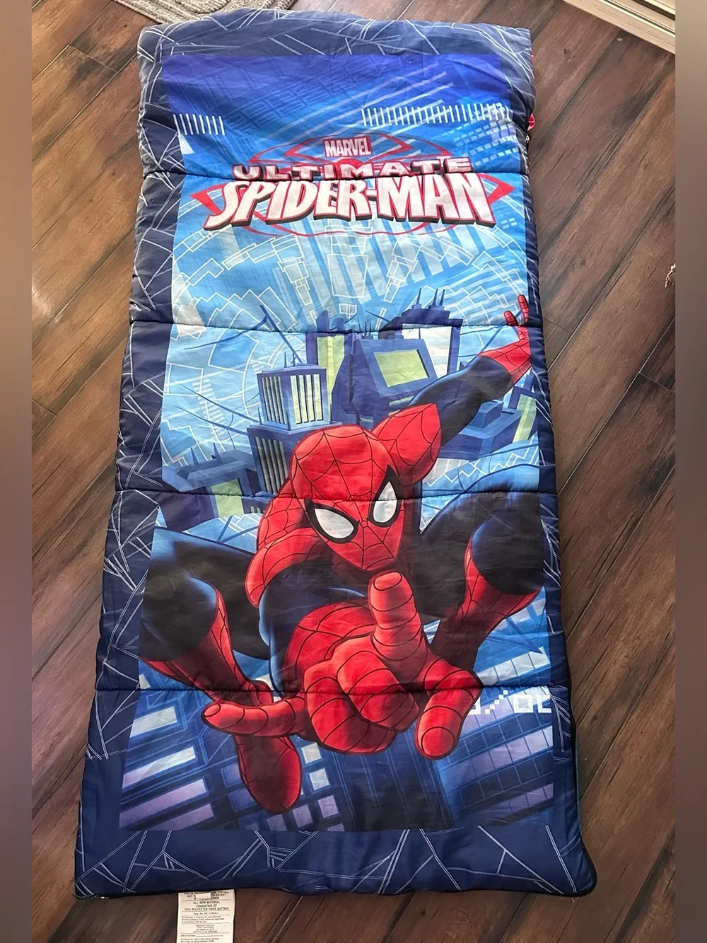 Marvel Ultimate Spider-Man Sleeping Bag in Red and Blue
